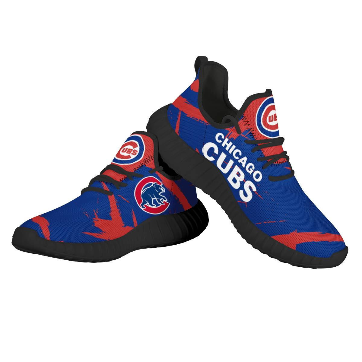 Women's NFL Chicago Cubs Mesh Knit Sneakers/Shoes 003